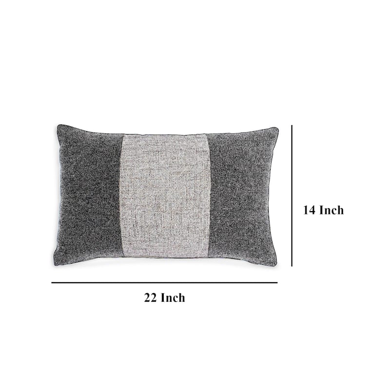 Ako 14 x 20 Lumbar Accent Throw Pillow, Spice Orange Cotton Stripe