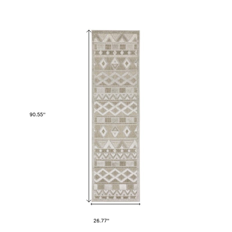 HomeRootsGeometric Casual Runner Area Rug
