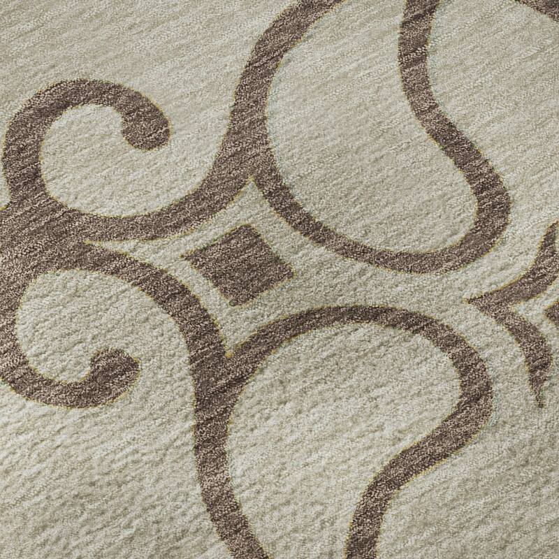 Premium Washable Super Soft Transitional Scroll Mayfield Rug