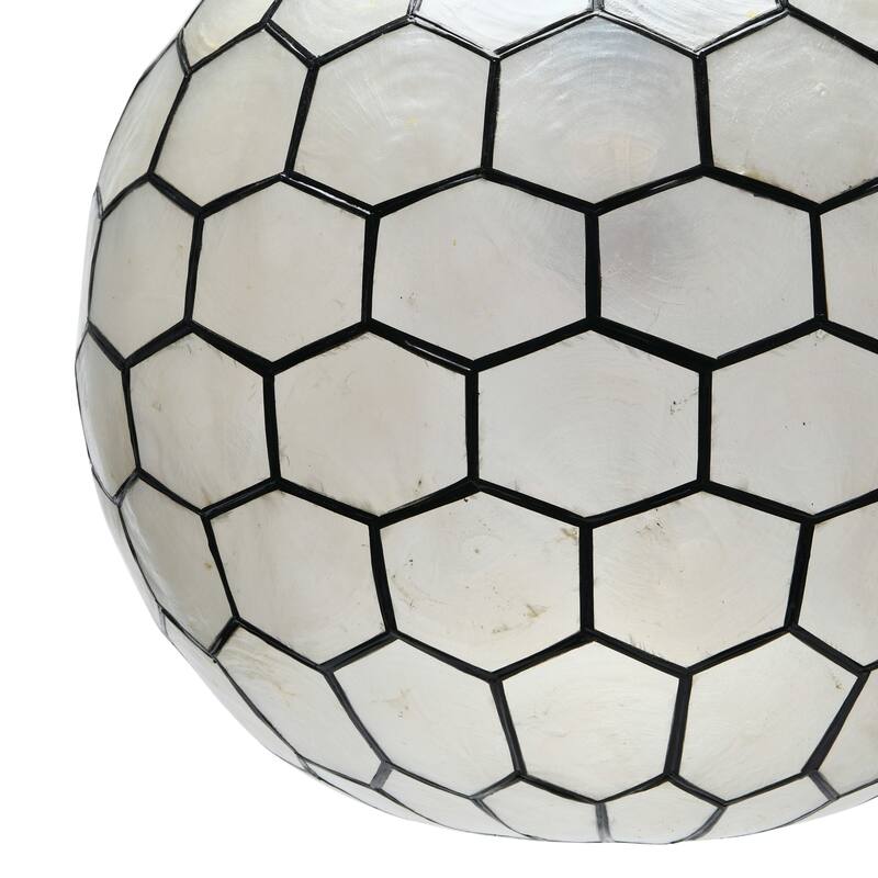 Capiz Honeycomb Globe Pendant Light