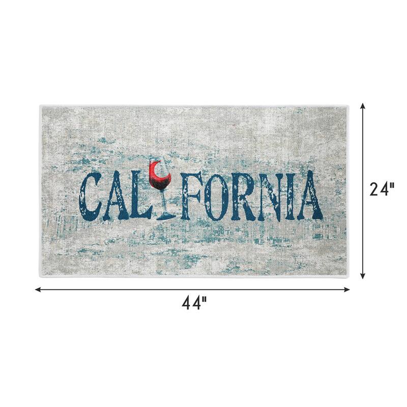 SussexHome Non-Skid Ultra-Thin Area Rugs for Laundry Room, Entryway, Bathroom and Kitchen - Washable Multipurpose Floor Mat