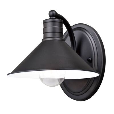 Akron 1-Light Farmhouse Barn Bathroom Wall Fixture