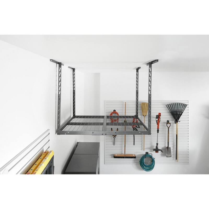 ladiator GarageWorks Overhead GearLoft Storage Rack 4x4 ft