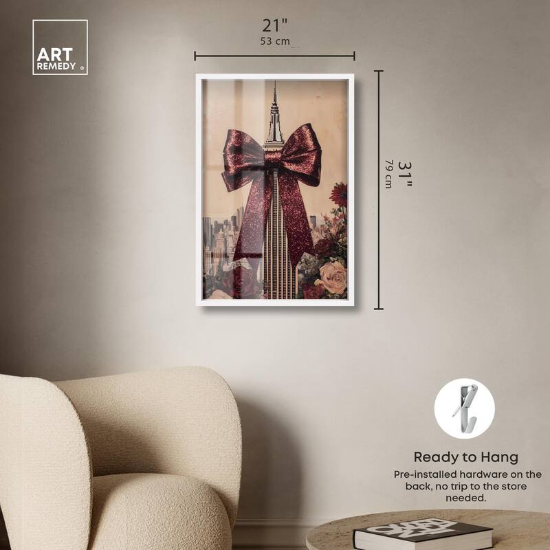 Sparkling Empire State Building Shadowbox by Art Remedy