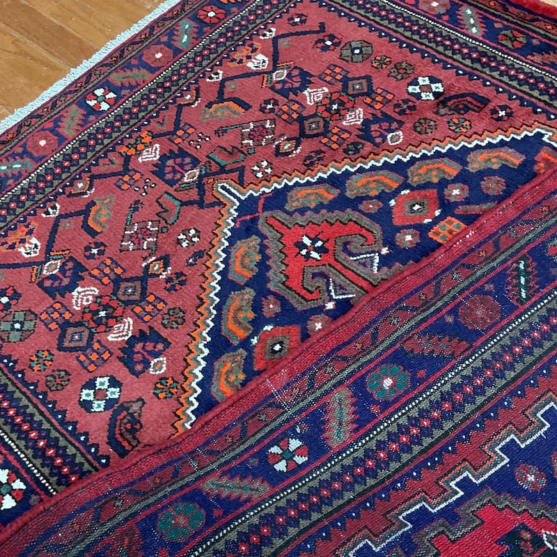 HERAT ORIENTAL Hand-knotted Tribal Hamadan Wool Rug - 4'8 x 7'