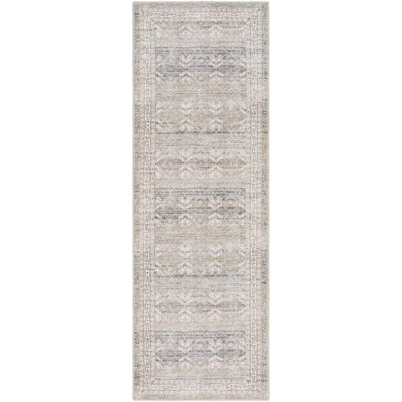 Livabliss Amelie Traditional Border Indoor/Outdoor Area Rug