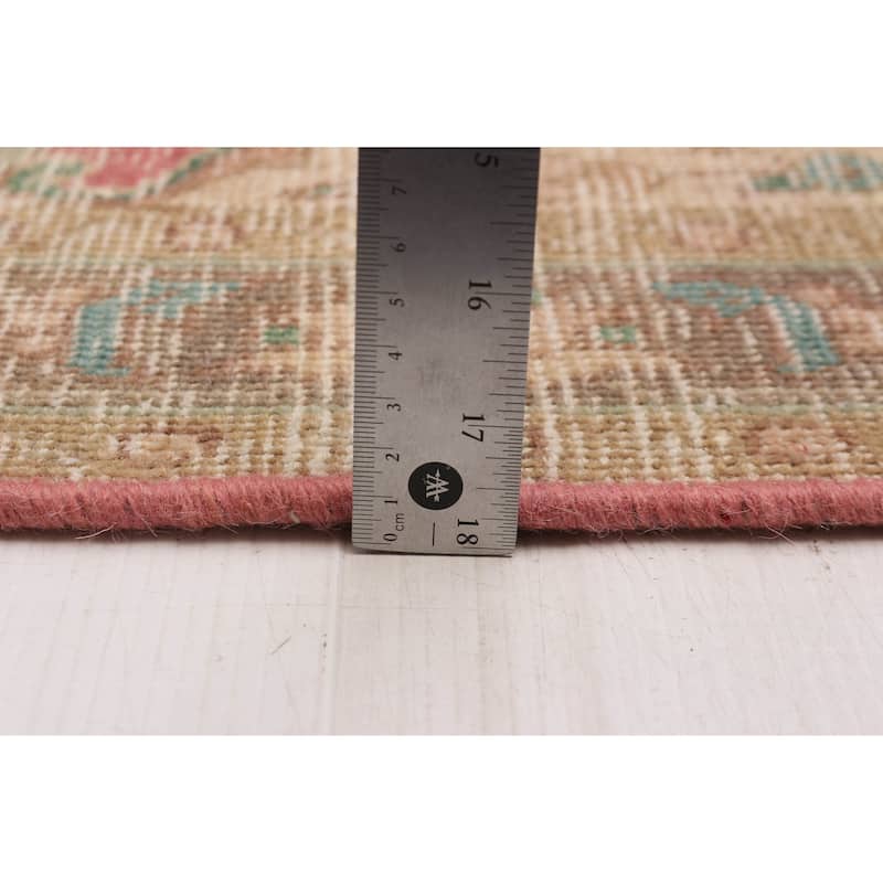 ECARPETGALLERY Hand-knotted Antalya Vintage Red Wool Rug - 3'5 x 4'8