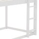 preview thumbnail 4 of 14, White Twin Over Twin Low House Bunk Bed with Ladder