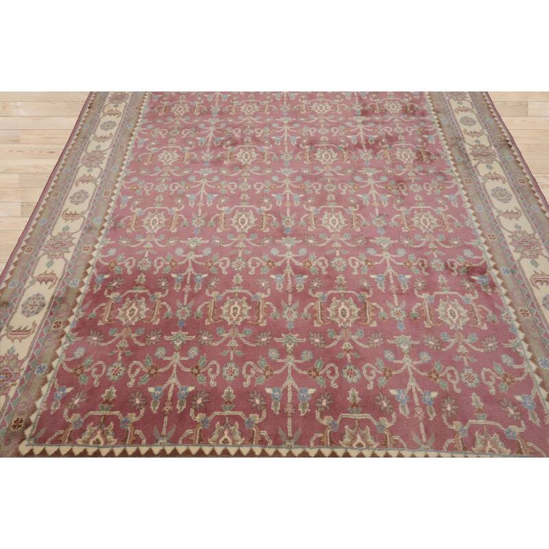8x10 Hand Knotted New Zewland Wool Agra Plush Pile Pande Cameron Rug - 8' x 10'