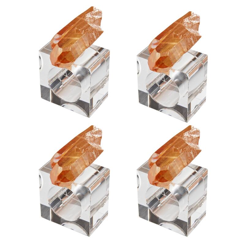 Luxe Quartz Napkin Ring (Set of 4)