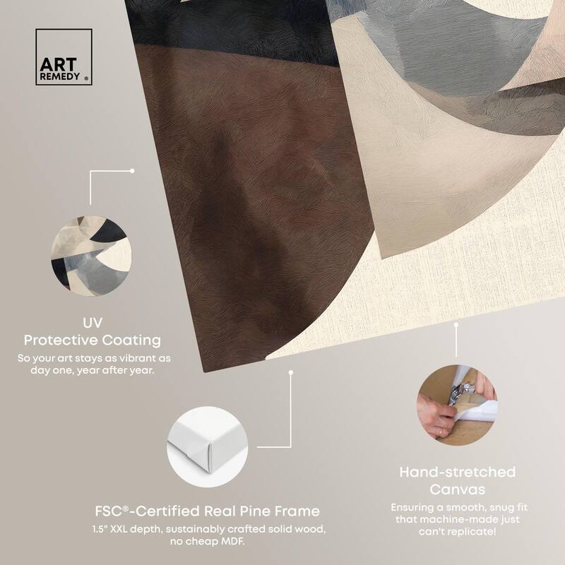 Planar Curves Canvas by Art Remedy, Gallery Wrapped