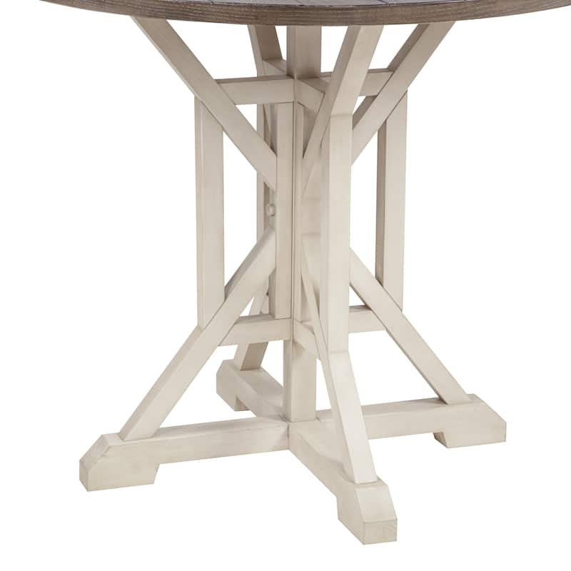 Belsey Round Solid Wood Counter Table