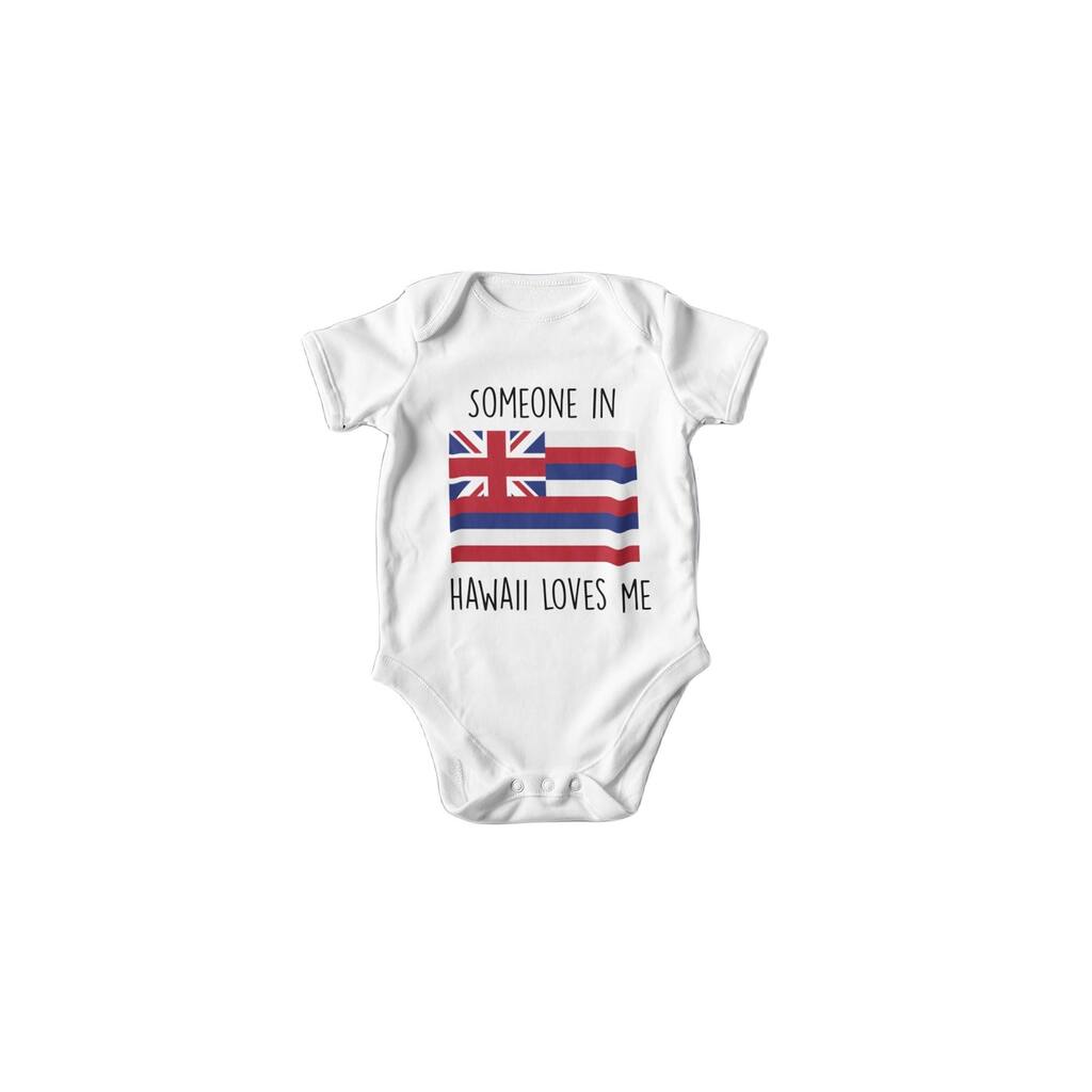 Hawaii Flag - Baby Boy Girl Clothes Infant Bodysuit Funny Cute Newborn