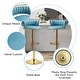 preview thumbnail 141 of 198, Modern Velvet Adjustable Swivel Bar Stools Set of 2