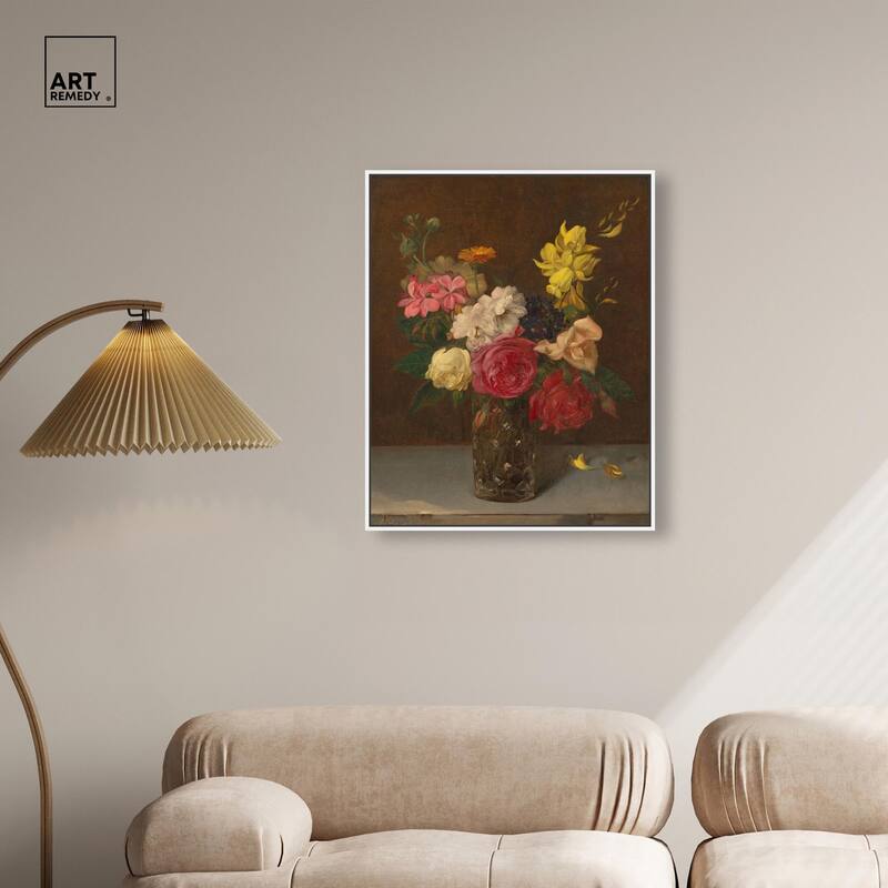 Babcock Flowers in Cut Glass Canvas by Art Remedy