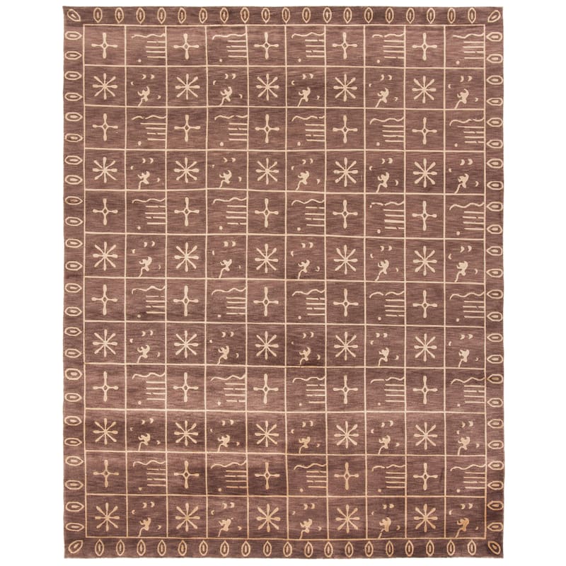 SAFAVIEH Couture Hand-knotted Tibetan Gundhilde Modern Wool Rug