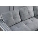 preview thumbnail 26 of 30, Morden Fort Velvet Reversible Sleeper Sectional Sofa L-Shape 3 Seat Sectional Couch with Storage