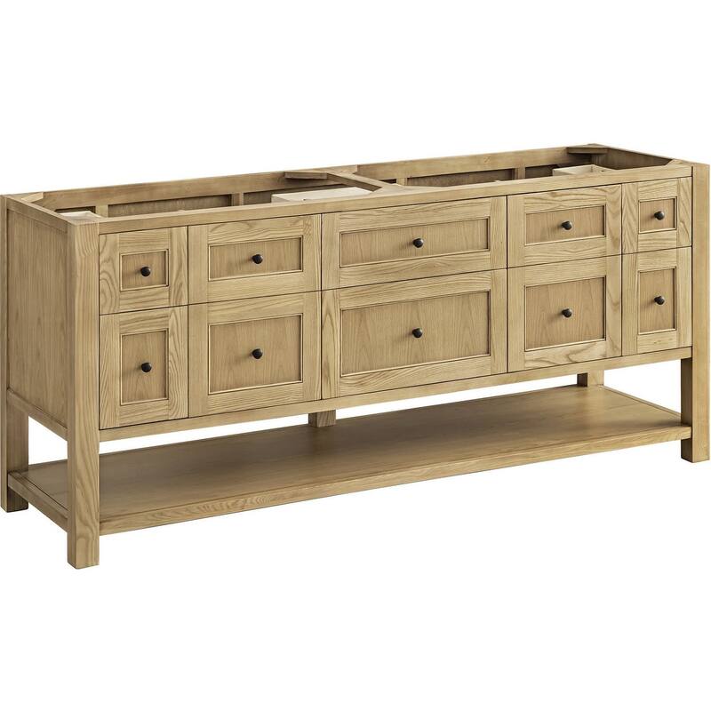 James Martin Vanities 330-V72-M Breckenridge 72" Free Standing Double - Light Natural Oak