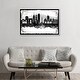 preview thumbnail 10 of 10, iCanvas "Mexico City Black And White Framed Skylines" by WallDecorAddict Framed