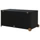 preview thumbnail 4 of 6, vidaXL Patio Storage Box Black 47.2"x25.6"x24" Poly Rattan