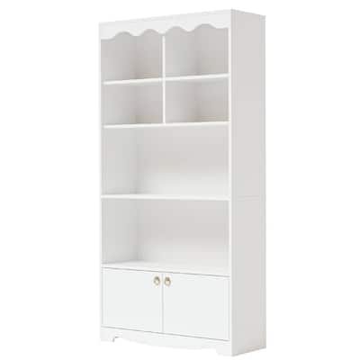 5 Tier Bookcase with 6 Open Display Shelves