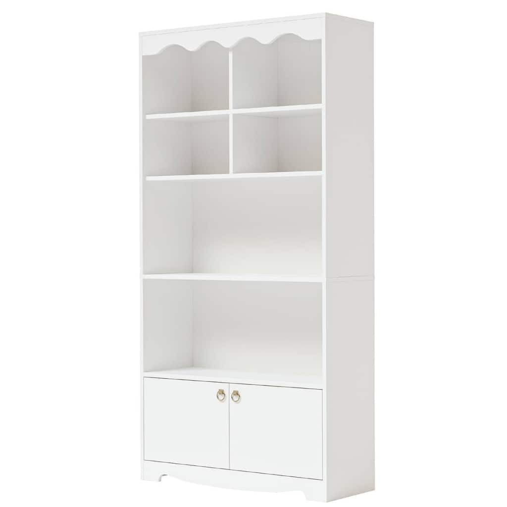 5 Tier Bookcase with 6 Open Display Shelves