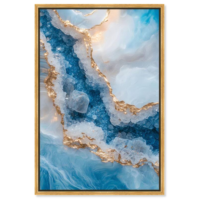 Molten Topaz I Canvas by Art Remedy - Gold - 16" x 24"