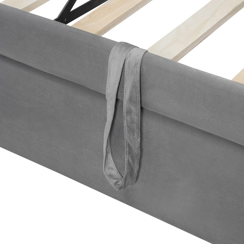 Twin Size Daybed with Storage Shelves, Upholstered Daybed with Lift-Up Trundle Bed Ergonomics Armrest Storage Cabinets LED Light