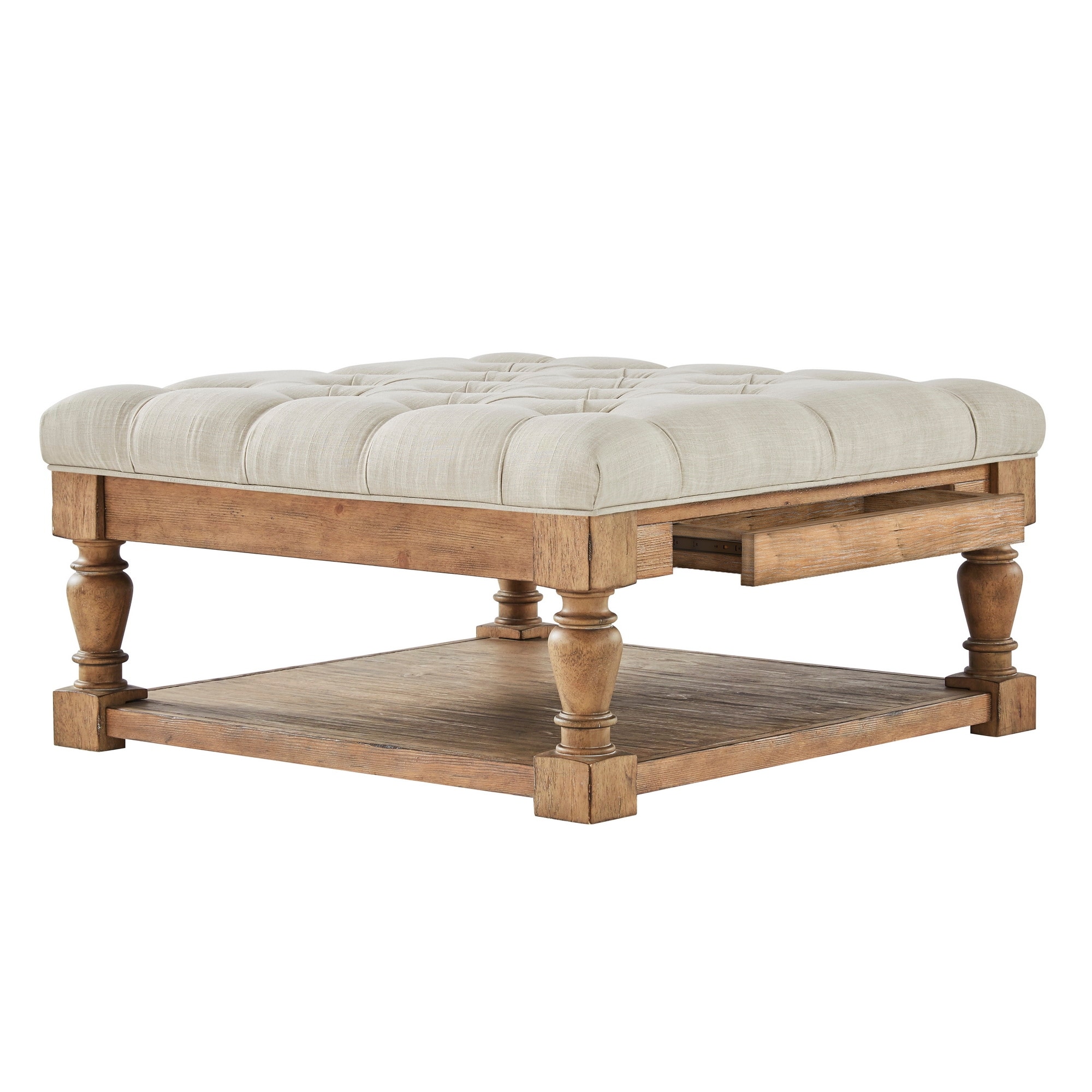 Lennon cheap baluster ottoman