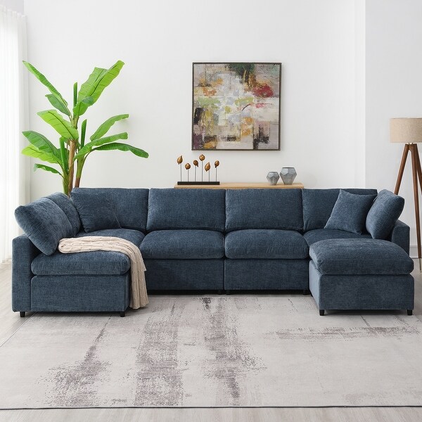 Dark navy sectional discount