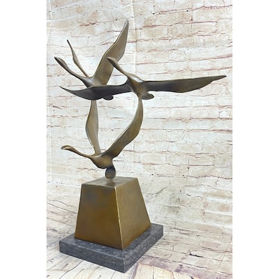 Flying Birds By Anthony De Francisci American Art Museum Bronze Sculpture