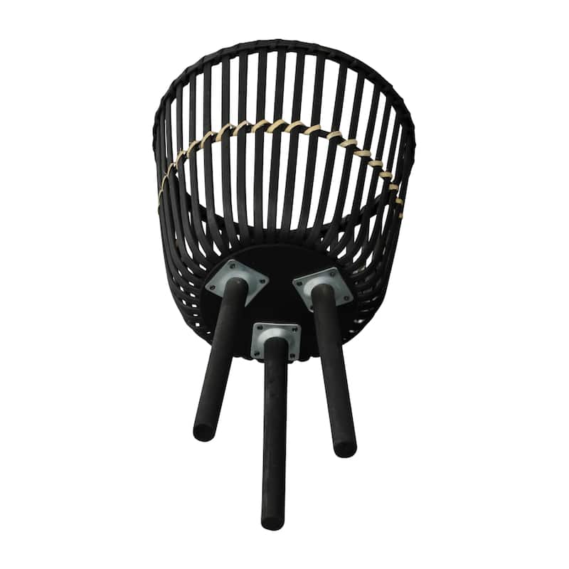 Sagebrook Home Wicker Modern Boho Bamboo Planter Set