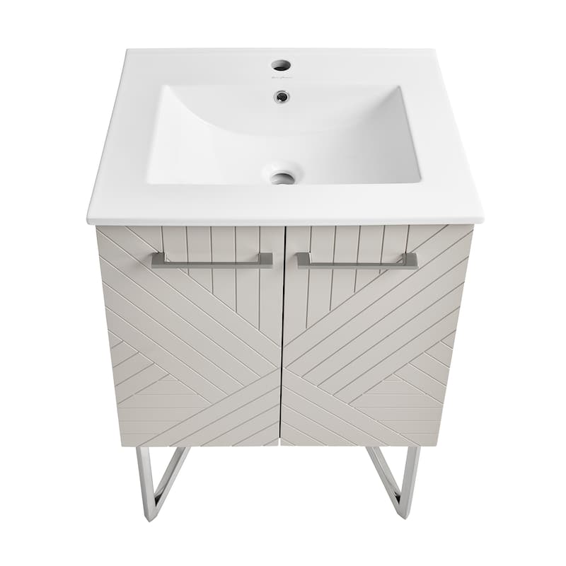 Annecy 24" Bathroom Vanity in Mayhem Greige