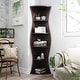 preview thumbnail 36 of 39, Furniture of America Stonebridge Modern Wood Hill Curvy 5-Shelf Corner Bookcase