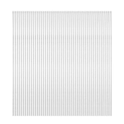 50pcs Kebob Skewers 38cm x 3mm Stainless Steel Round BBQ Grill Sticks - 38cm x 3mm