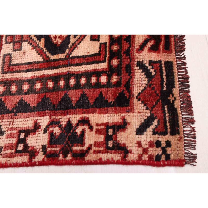 ECARPETGALLERY Hand-knotted Melis Vintage Red Wool Rug - 4'7 x 7'7