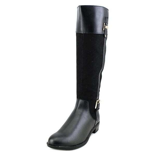 Karen Scott Deliee Women Round Toe Synthetic Black Knee High Boot