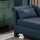 preview thumbnail 10 of 13, Polyfiber Chaise Loung With Tufted Seat and Storage