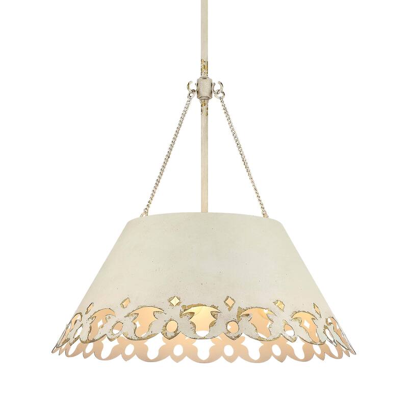 Wry Lighting Eloise 5-light Pendant in Antique Ivory - 5 Light Pendant
