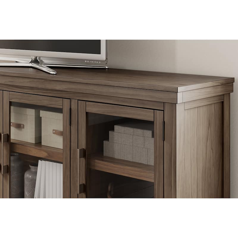 Signature Design by Ashley Boardernest Brown 85" TV Stand for TVs up to 97" - 85"W x 18"D x 33"H