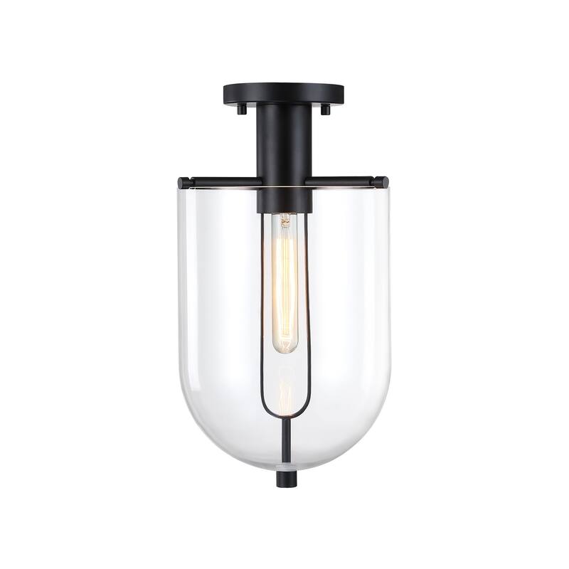 Designers Fountain D332M-SF Skylar 10" Wide Semi-flush Ceiling Fixture - Matte Black