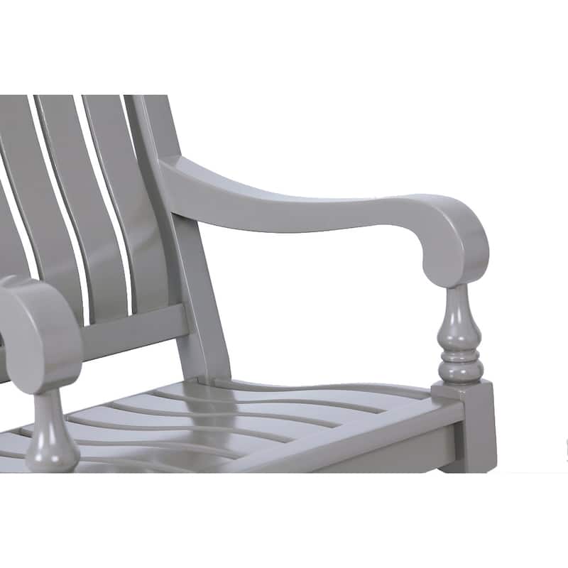 Cambridge Casual Lyon Mahogany Oversize Wood Outdoor Rocking Chair