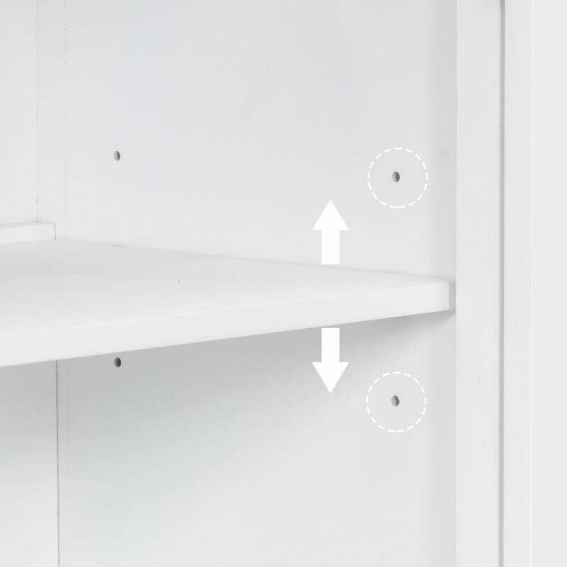 3-Doors Storage Cabinet with Large Storage Space for Living Room and Dining Room Storage