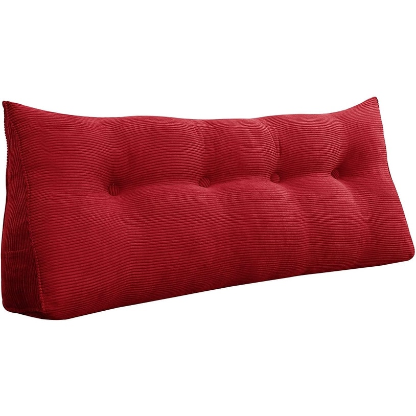 Fish Shape Cushion Bed Backrest Support Throw Pillow with Pillow Insert,  Size: 48 x 45cm(Red)