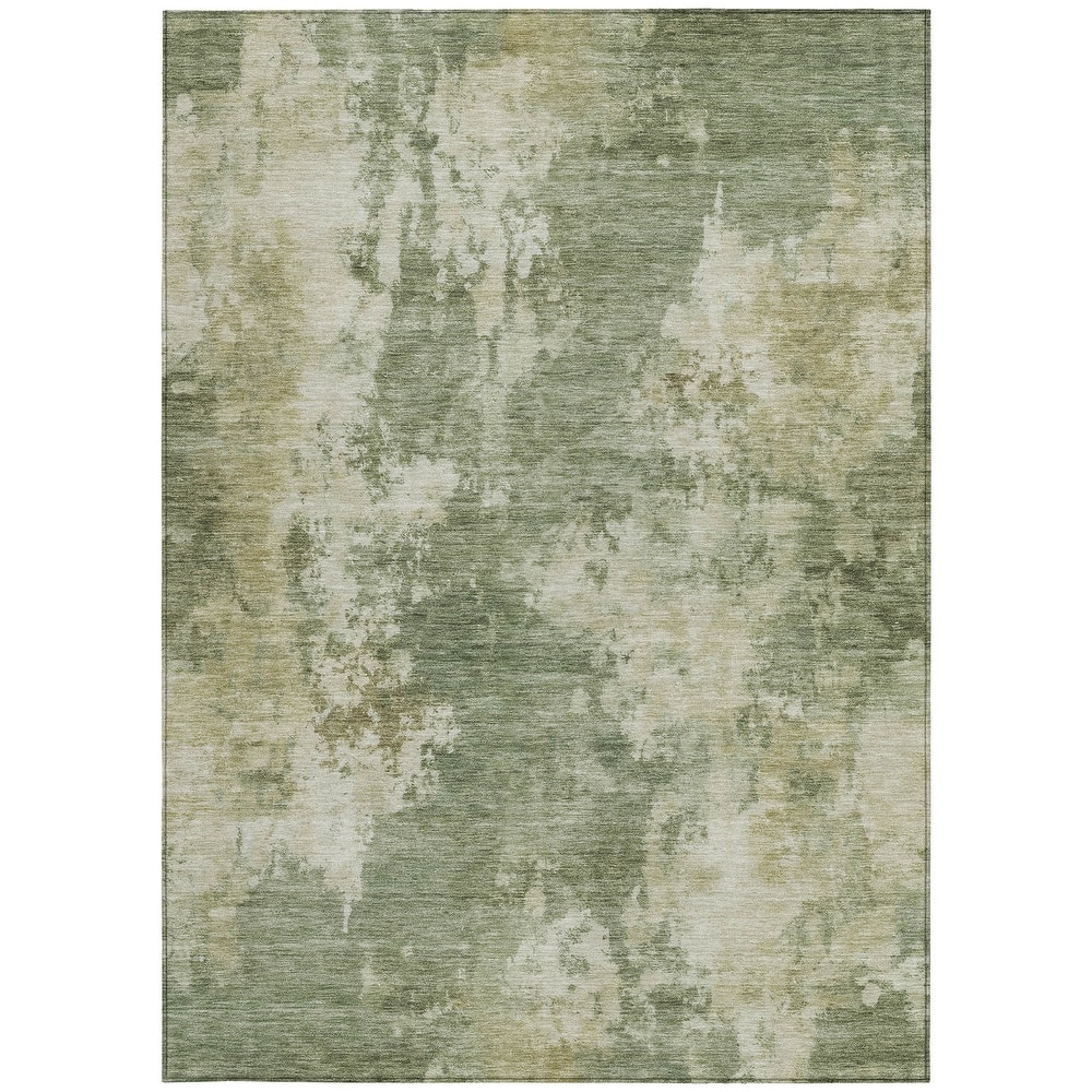 HomeRoots Abstract Transitional Rectangle Outdoor Rug