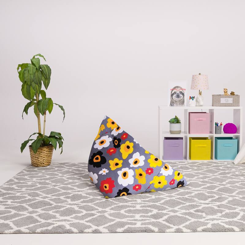 Stuffie Animal Storage Bean Bag Chair Cover, Room Organizer