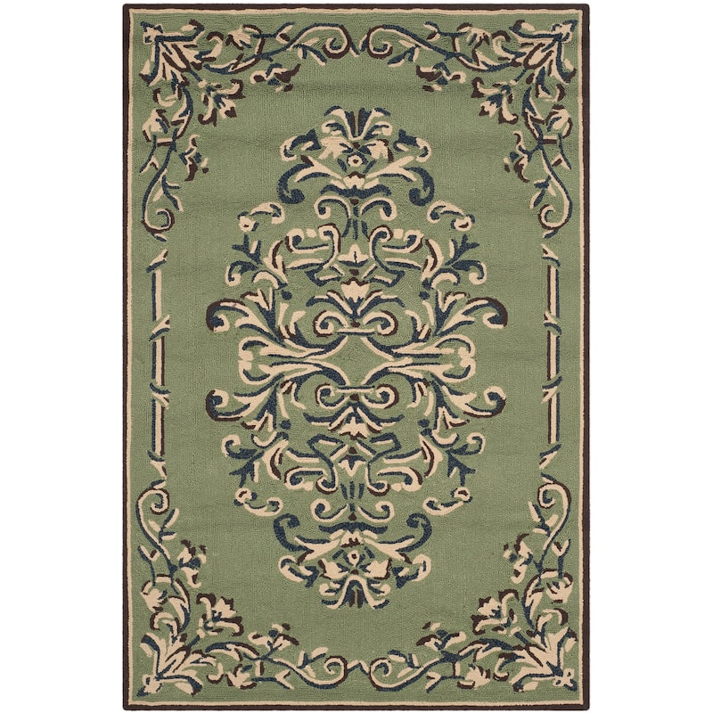 SAFAVIEH Handmade Easy Care Lidy Oriental Rug - 4' x 6' - Sage/Multi