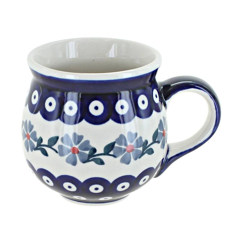 Blue Rose Polish Pottery K090 Manufaktura Bubble Mug - Blue Violet