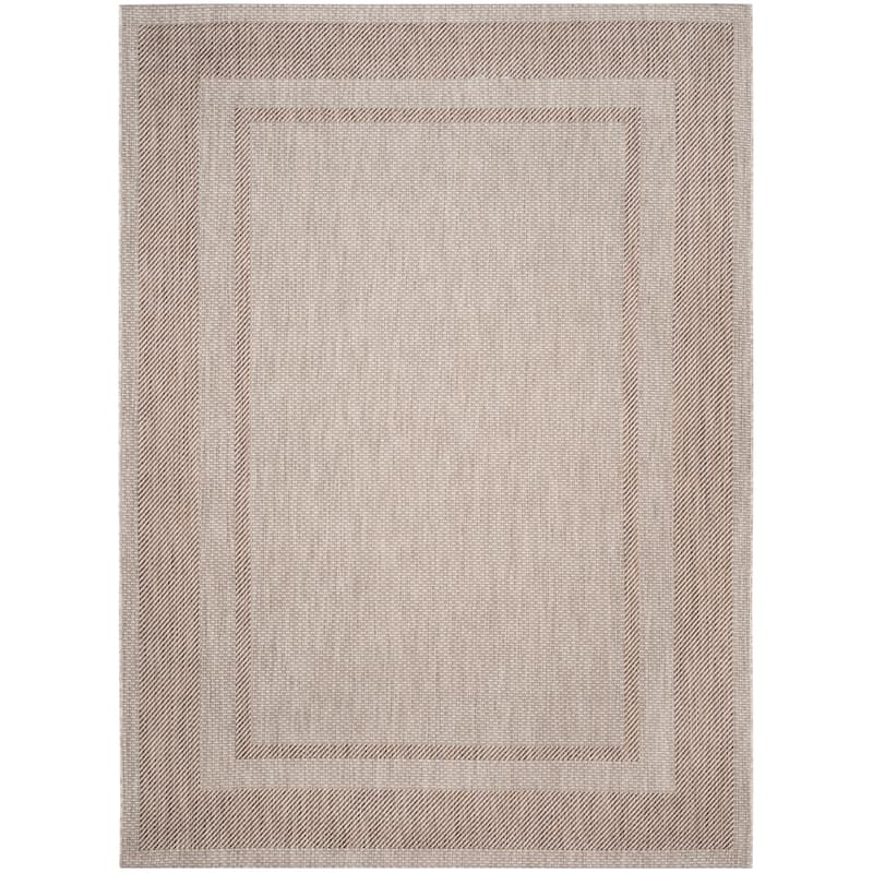 SAFAVIEH Courtyard Shpresa Indoor/ Outdoor Waterproof Patio Backyard Rug - 8' x 10' - Beige/Brown