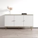 preview thumbnail 6 of 9, Meble Furniture Camelia 3D 54" Sideboard Buffet Credenza 54.3W x 15.8D x 29.5H Modern European White